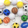 Pu Foam Basketball Keychain Toy For Children Kids Stress Relief Bag Accessory