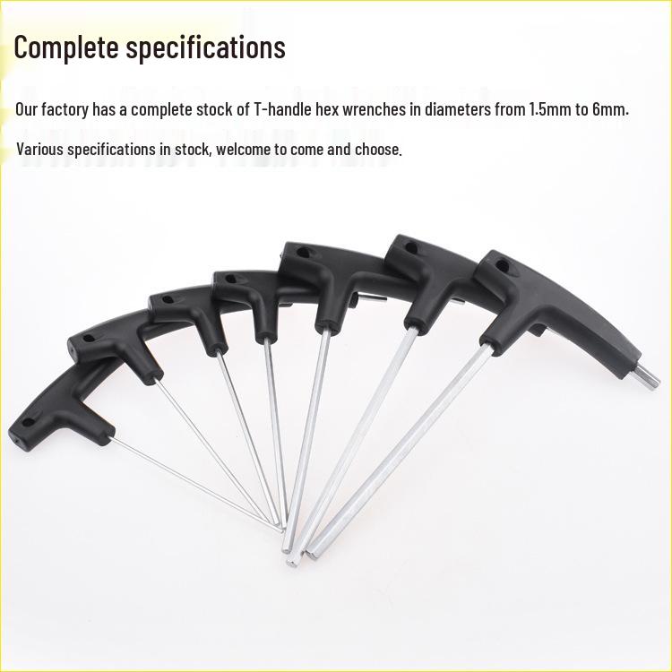 Nigao T-Handle Hex Wrench Flat Head Extended Screwdriver Key