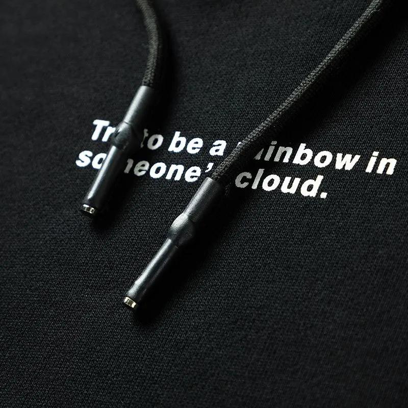 Men's Casual for Autumn Winter Black Grey OverSize Hoodie Sweatshirt Men Hip Hop Skateboard Streetwear Clothes