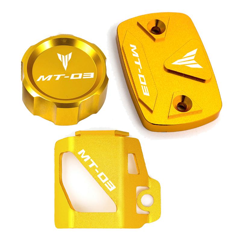 Für Yamaha MT03 2022 MT-03 2015- Motorrad Zubehör Vorne Hinten Brems Flüssigkeit Reservoir Caps Öl Abdeckung