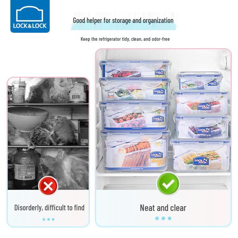 LOCK&LOCK 800ml Rectangular Food Storage Container HPL816