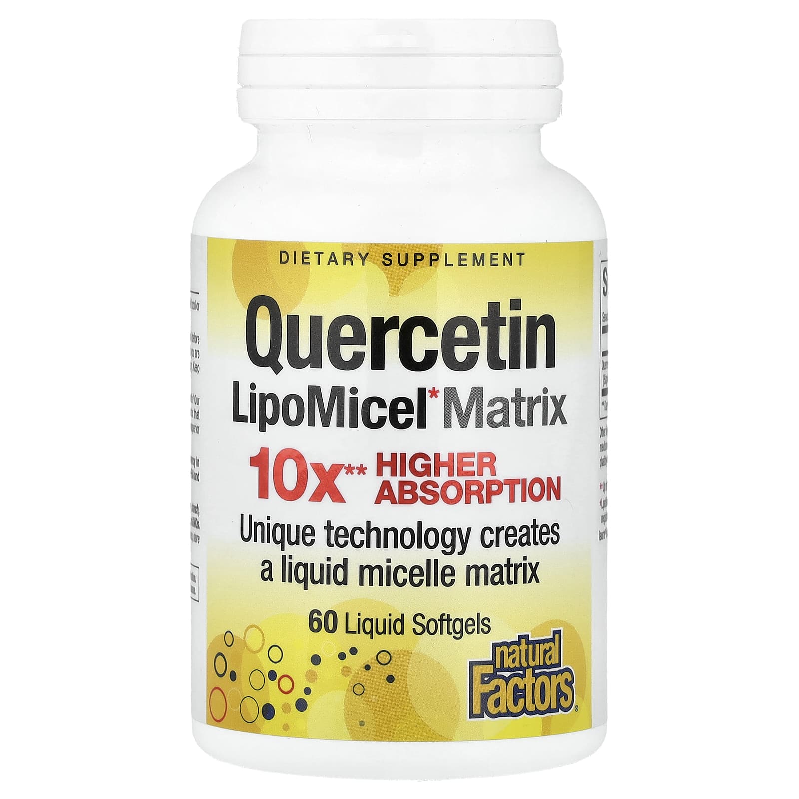 

Quercetin Lipomicel Matrix, 250Mg, 60 Liquid Softgels