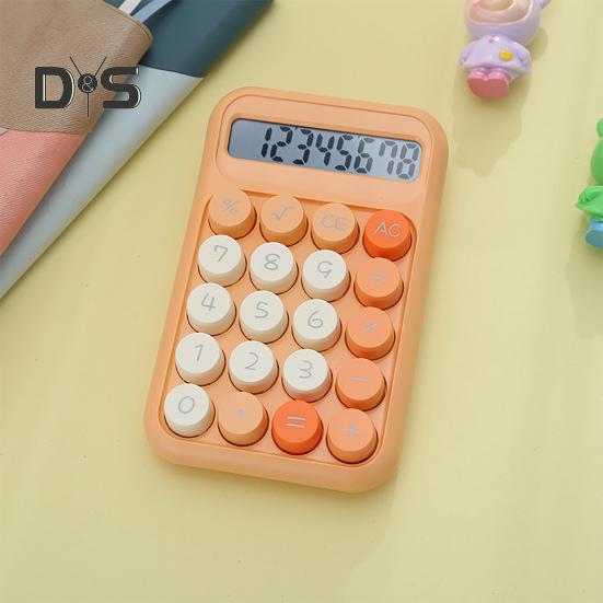 Büyük Düğmeli Kaymaz Ped Tasarımlı LCD Ekranlı Hesap Makinesi Doğru Hesaplama Mekanik Anahtarlı Hesap Makinesi Okul Ofisi için