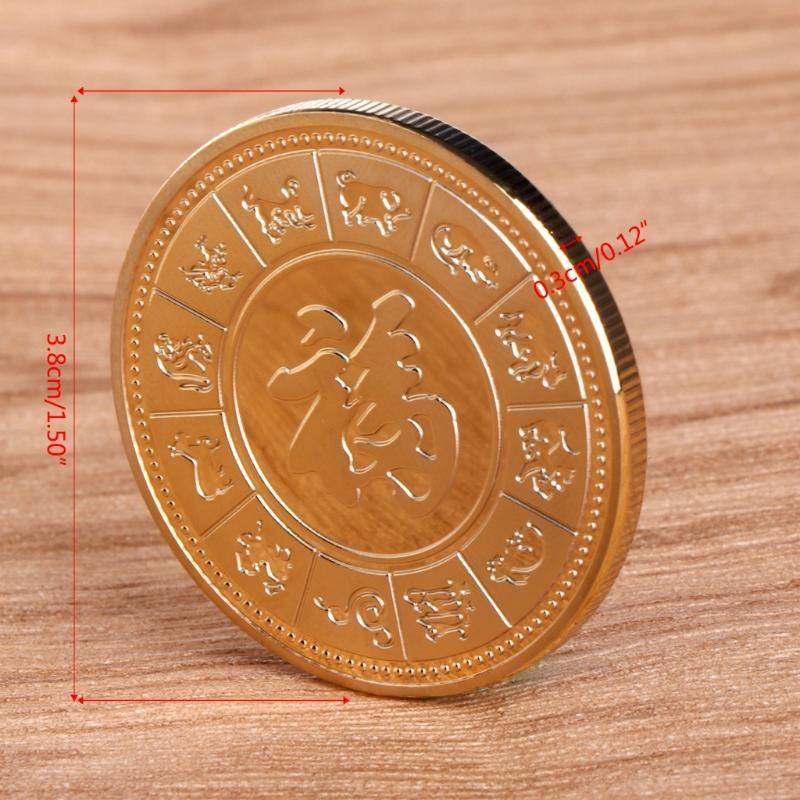24TE Gold Plated 2018 Dog New Year Golden Silver Puppy Coin  Commemorative Coin Souvenir