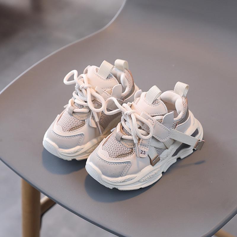 Dětské sportovní boty Módní křížově vázané Síťované prodyšné Chlapecké tenisky Jaro Podzim Dětské Dívčí Outdoorové Běžecké boty