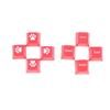 Keycaps Translucent Direction Keys Mechanical Keyboard Accessories Abs Chinese Culture East South West North Red