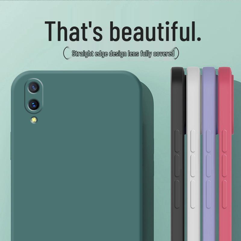 Vivo X21S Phone Case, Vivo V1814A Cover, New Liquid Case with Front Fingerprint Compatibility