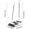 Dustpan And Broom Set 3 Piece Rust Proof Sweeping Duster Broom Dustpan Set For House Kitchen Apartment Indoor Outdoor Floor Dorm