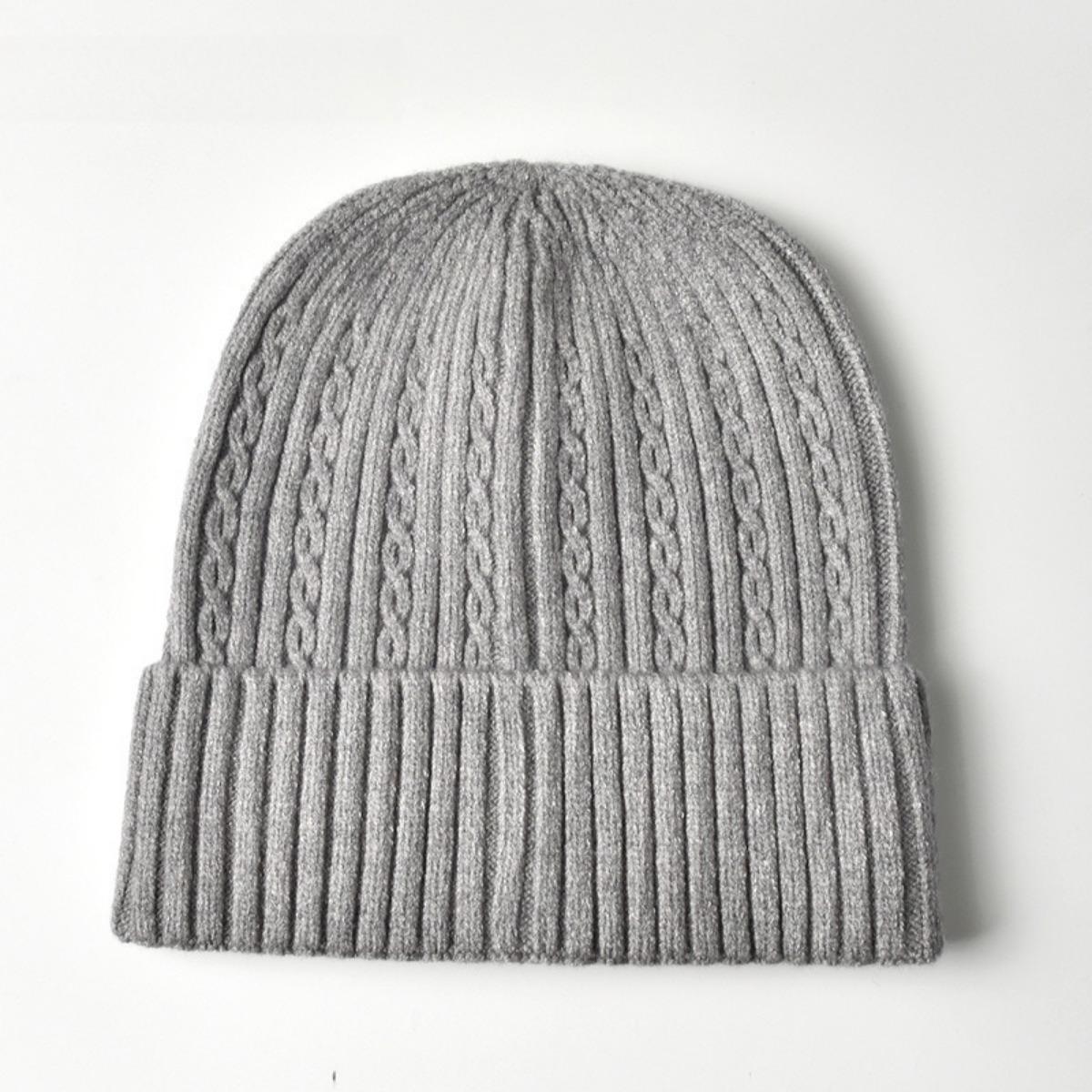 

Шапки с закруткой, Мужские шапки, Повседневные шапки, Однотонные шапки, Вязаные шапки, Женские шапки, Шерстяные шапки, Головные платки, Теплые шапки (54-58cm) серый