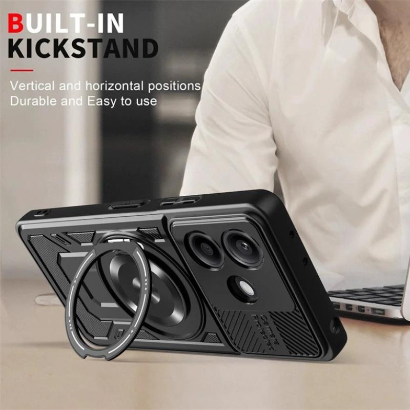 Armor Shockproof Case For OPPO A5 Pro 5G Protective Cover Ring Stand Holder Fundas Coque Capa