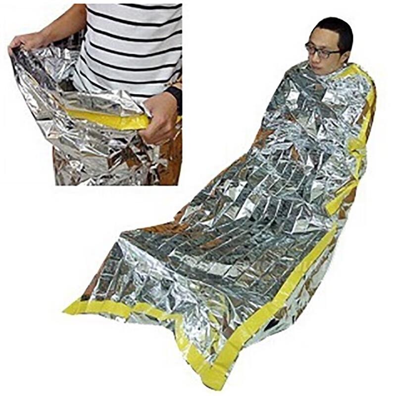 Outdoor Emergency Survival Sleeping Bag & Blanket 4-Pack