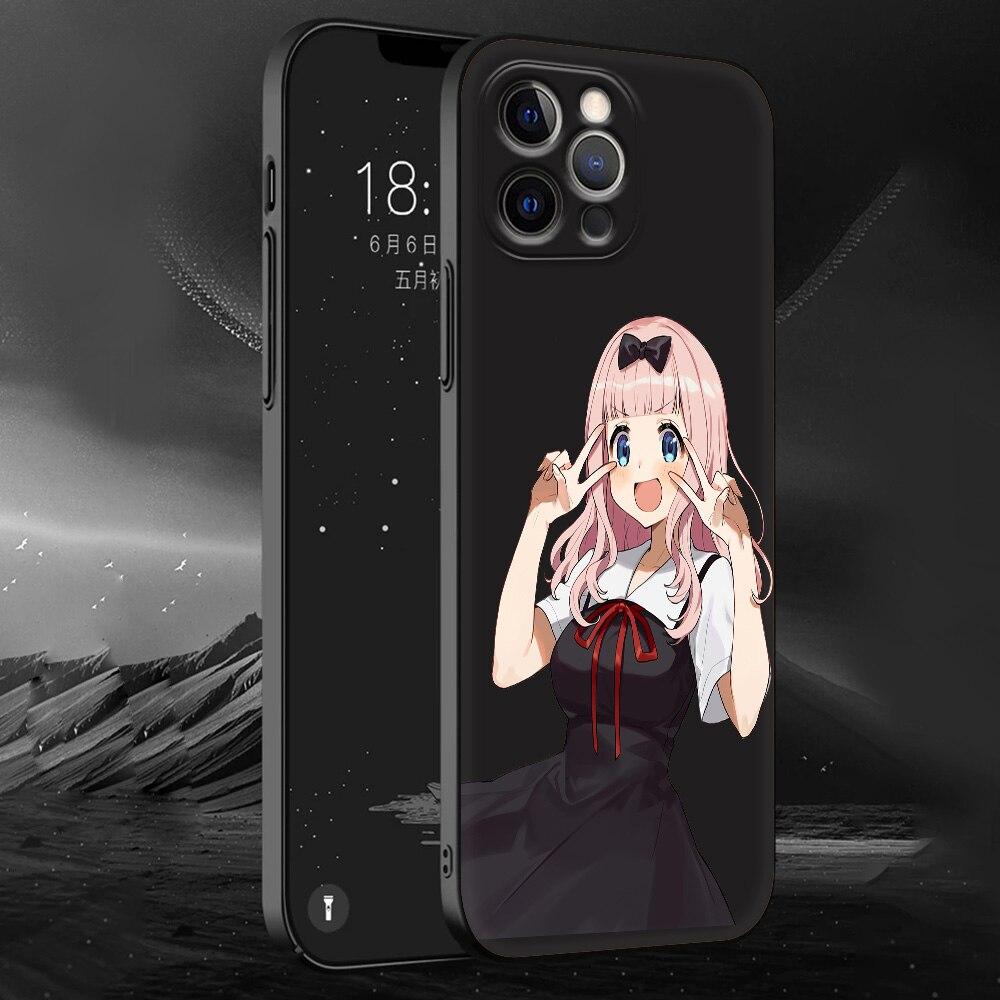 Kaguya Sama Love Is War Anime Phone Case For iPhone 11 12 13 14 Pro Max 7 8 Plus SE  X XR XS Luxury Shell Fujiwara Soft Cover