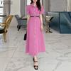 ZANZEA Women Casual Turn Down Collar Summer Short Sleeve Dress