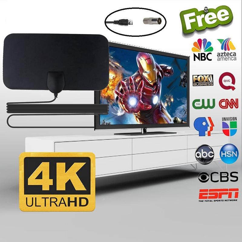 Mini Hd Digital Hdtv Antenna Indoor Tv Antenna Dvb-T2 Signal Receiver Tv Aerial