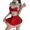 New Christmas Outfit Cute Plush Sexy Lingerie Slim Bed Uniform Set 11