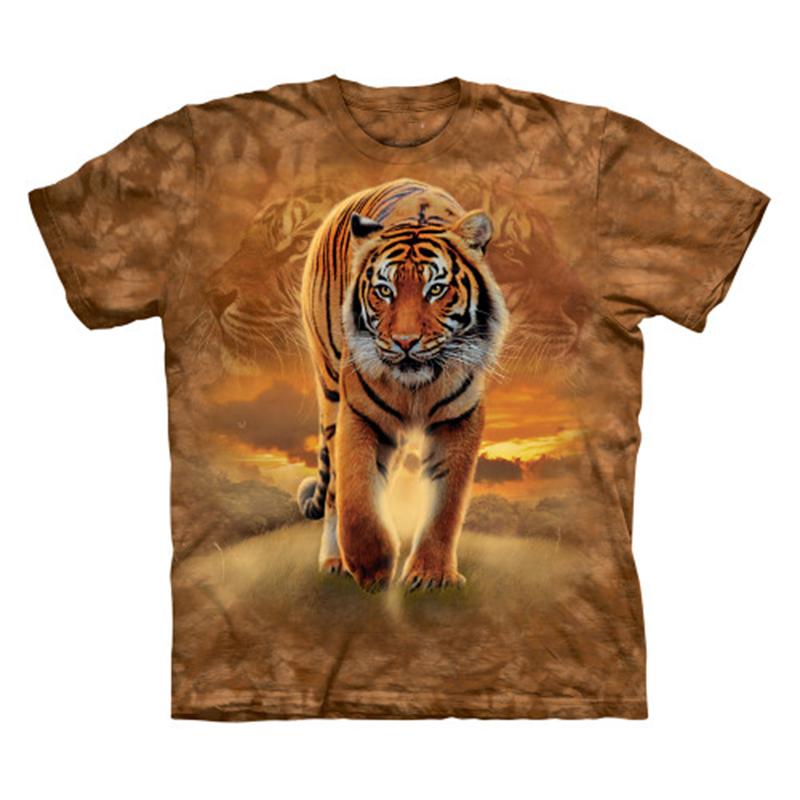 Tricou Tigru 2024 Pentru Bărbați Imprimeu Animale Mânecă Scurtă Topuri 3D Casual Street Tricouri Bărbați Oversized Îmbrăcăminte Vintage Bărbați 4XL