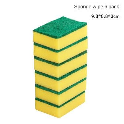 Dishwashing Sponge Thickened Scouring Pad Pot Brush Imitation Loofah Sponge Kitchen Cleaning and Decontamination Brush
