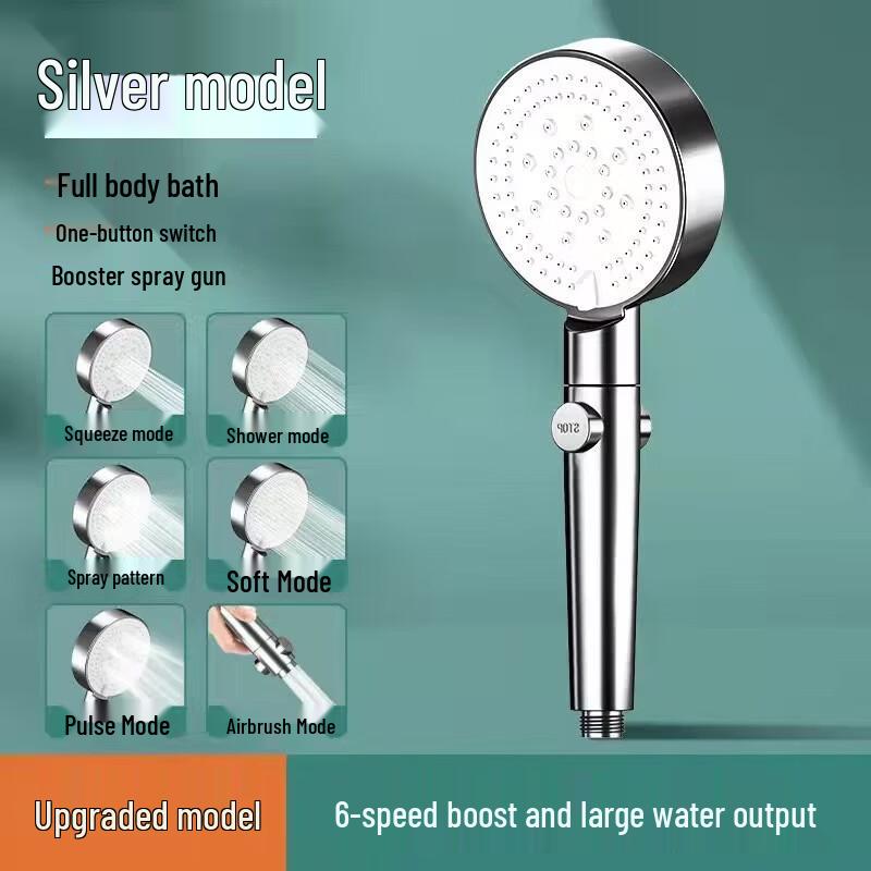 

LANGZHIWEN Pressurized Handheld Shower Head & Hose Set