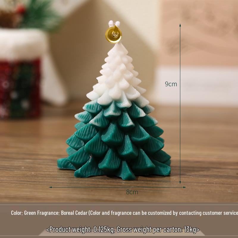 Cross-Border Christmas Tree Scented Candle Ornament - Creative Holiday Souvenir & Birthday Gift