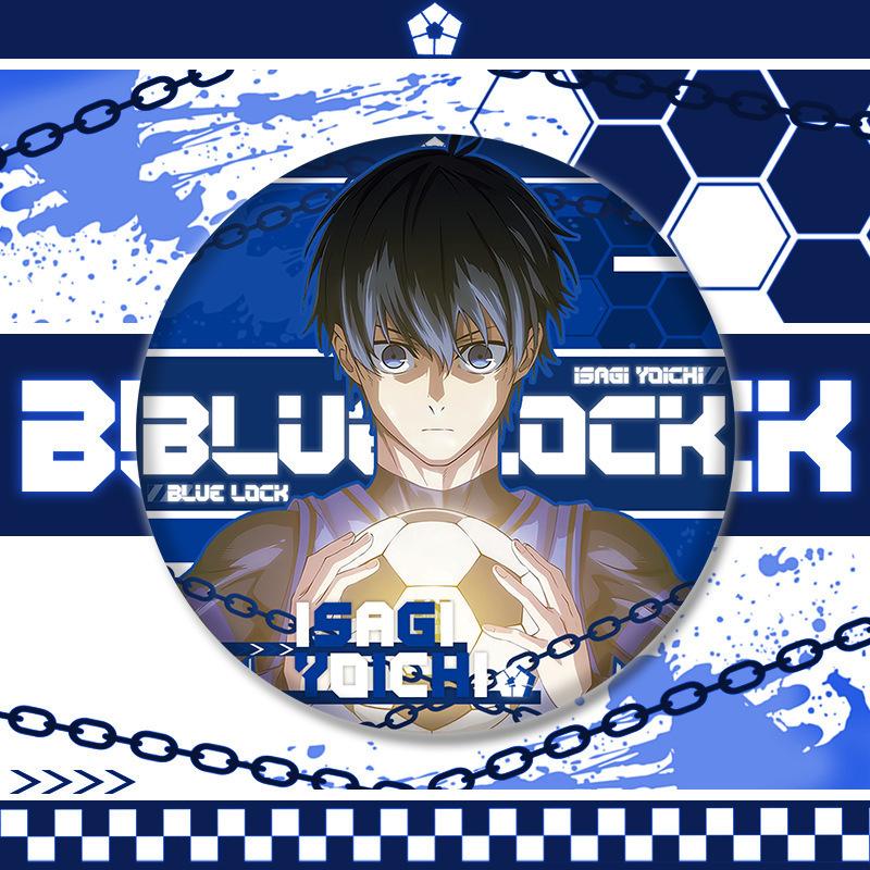 Insignă Dublă Intermitentă Blue Lock 75mm Broșă de Piept Accesorii Cosplay Bijuterii Cadouri