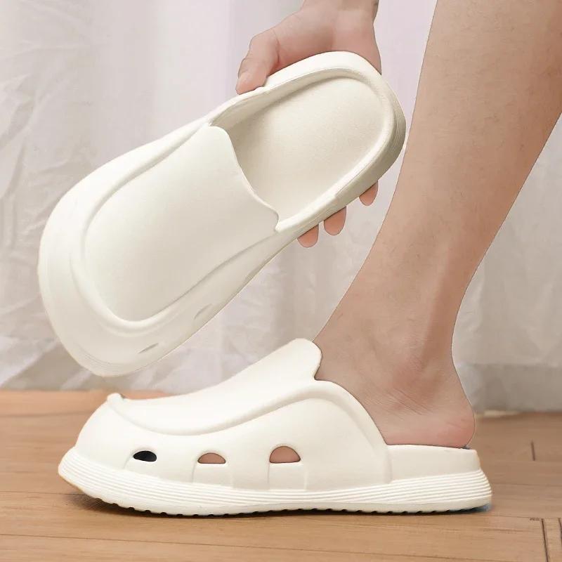 House Shoes Living Room Slippers Walk Around Home Brand Slippers Luxury Men's Summer Sandals Men's Slide Slipper Man Luxury 2024