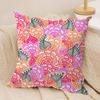 Garden Flowers Cushion Cover Short plush Doublesided Print Square Throw Pillow Covers Sofa Home Cushion Decor