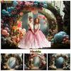 Arrière-plan d'anniversaire de bébé Photographie Nature Forêt Décoration de Pâques Ballon Mariage de Printemps Toile de Fond Accessoires de Prise de Vue Studio Photo