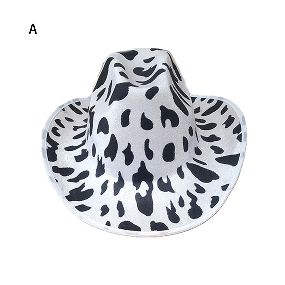 Western Style Cowgirl Hat Leopard Tiger 