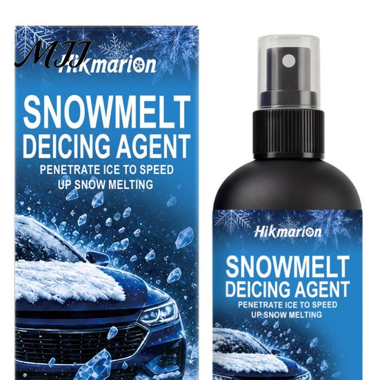 Outdoor Glass De Icer Car Windshield De-Icer Spray, 100ml Winter Window Snow Melting Agent for Auto Mirrors Portable Liquid And Metal Surfaces,