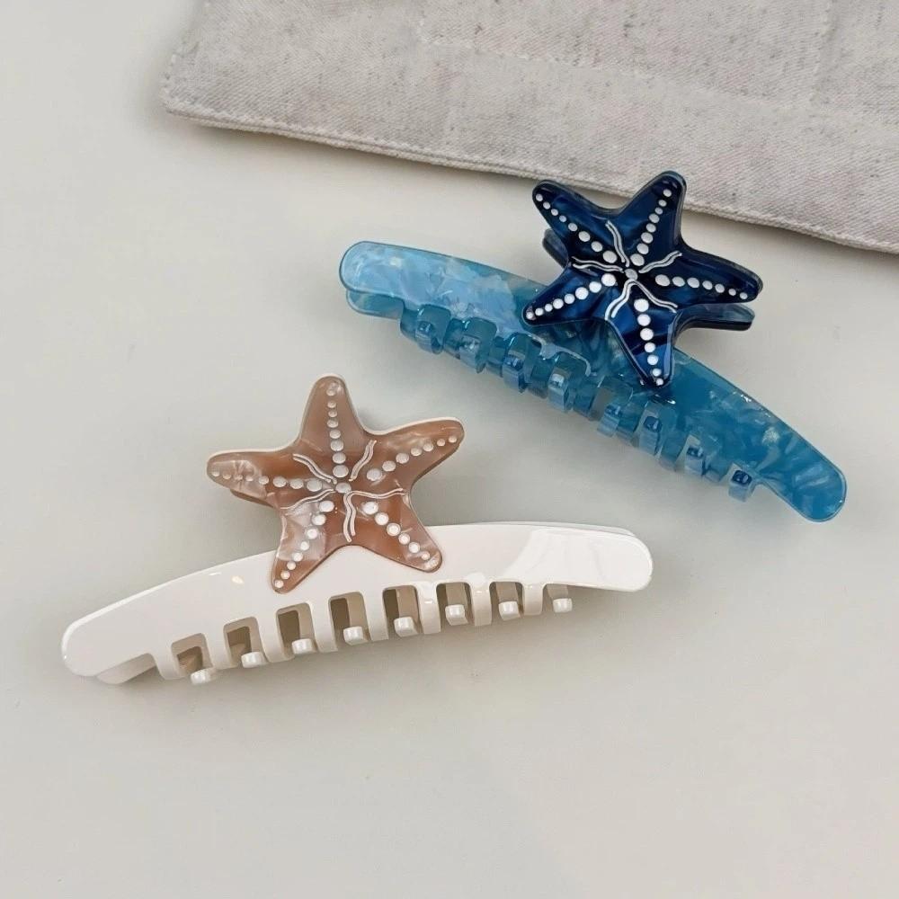 Non-Slip Starfish Hair Claw Clip Ocean Style Hair Accessories Sweet Hair Barrettes For Girls