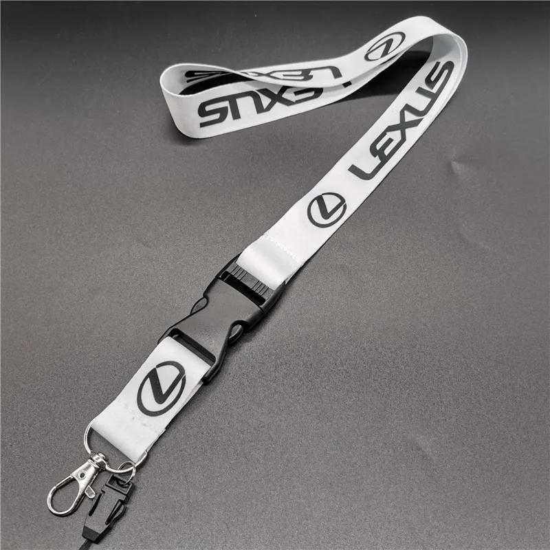Mode Bilnyckelring Unisex Nyckelring Arbetskort Lanyard Tillbehör för Lexus IS250 IS300 RX330 RX350 GX200 GX300 LX470 LX570