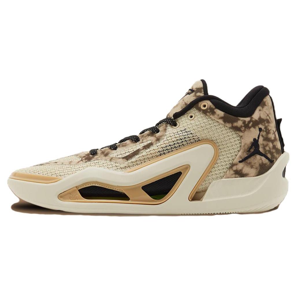 

Новые кроссовки Jordan Tatum 1 Desert Camo с круглым носком, на шнуровке, нескользящие, средней высоты, для баскетбола, мужские DZ3320-200 45