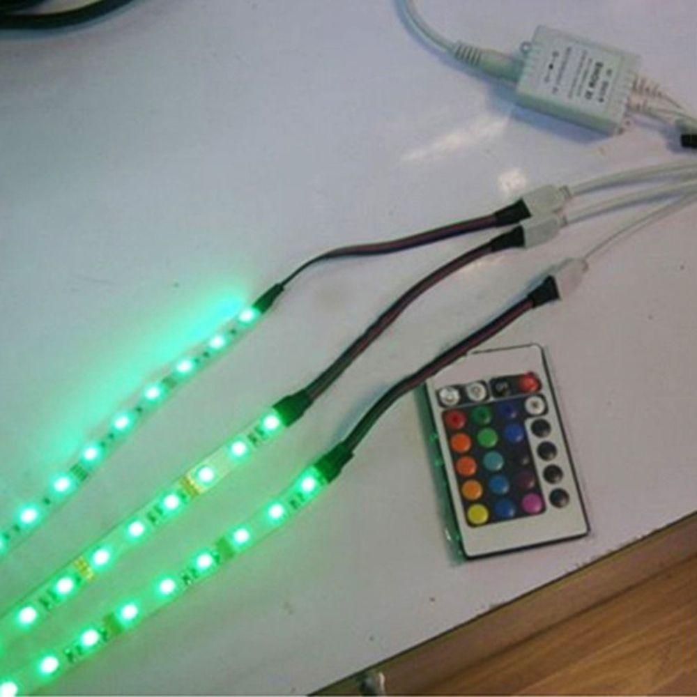 2 3 4 Ports Light Strip Bar Extension Cord 4Pin RGB LED Splitter Connector Plug Cable Wire Aadapter