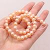 1String, Subcircle Natural Freshwater Pearls, 8-9mm Pink Pearl Beads for Jewelry Making DIY Crafts, Birthday Wedding Gifts, 36cm