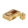 Leather Top Edge Dye Oil Roller Box Applicator DIY Craft Treatment Tool Brass with Extra Roller