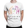 JOHN LENNON IMAGINE PROMO TShirt for Men  Leisure 100 Cotton Tees O Neck Short Sleeve T Shirt 4XL 5XL Clothing