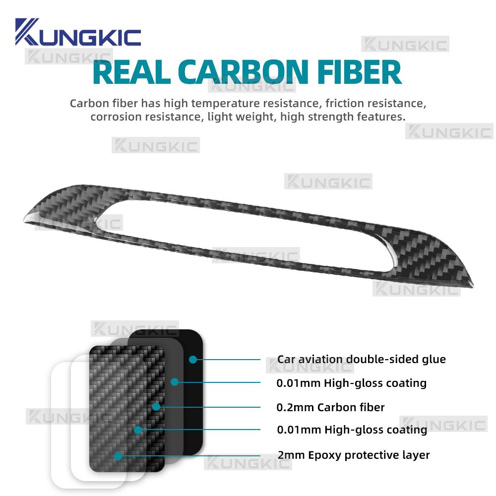 Carbon Fiber Style Center Console Frame Sticker for Kia Sportage SL 2011-2016 LHD RHD Interior Trim Decal