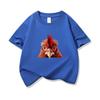 Kids Cotton T Shirt Cute Peeking Chicken Print Crew Neck Short Sleeve Tee Casual Breathable Boys Girls Summer Tops