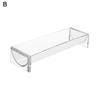 Clear Acrylic Cookie Tray Modern Design BAP-Free Round Rectangular Appetizer Serving Tray for Bread Fruits