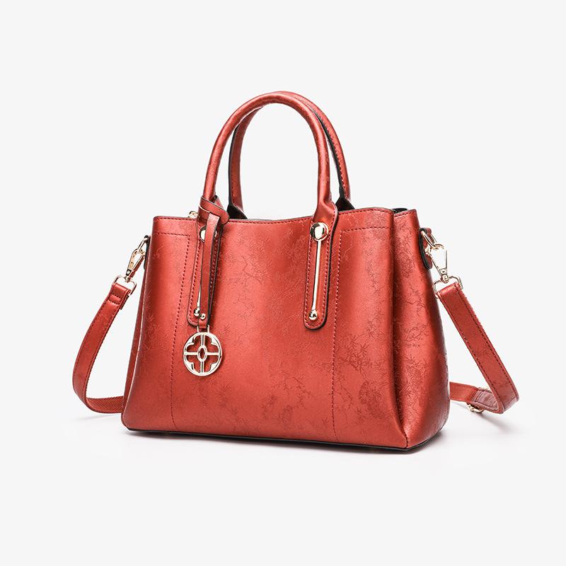 2025 Summer New Fashionable High-End Large-Capacity Red Wedding Handbag, Shoulder and Crossbody Tote Bag