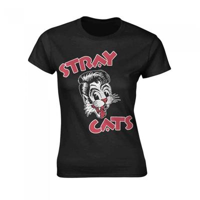 Stray Cats Damen-/Damen-T-Shirt mit Logo