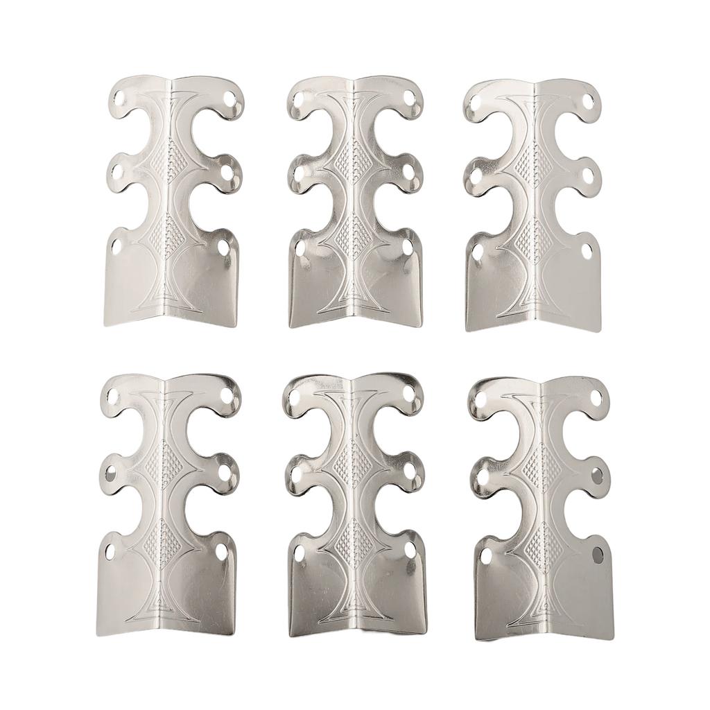 6pcs Board Corner Protectors Vintage Metal Corner Protectors Corner Brackets For Stylish Baseboard Skirting Boards Home Hardware