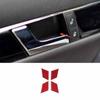 Inner Door Bowl Sticke Panel For Benz C-Class Real Red Carbon Cover Trim 2007-14