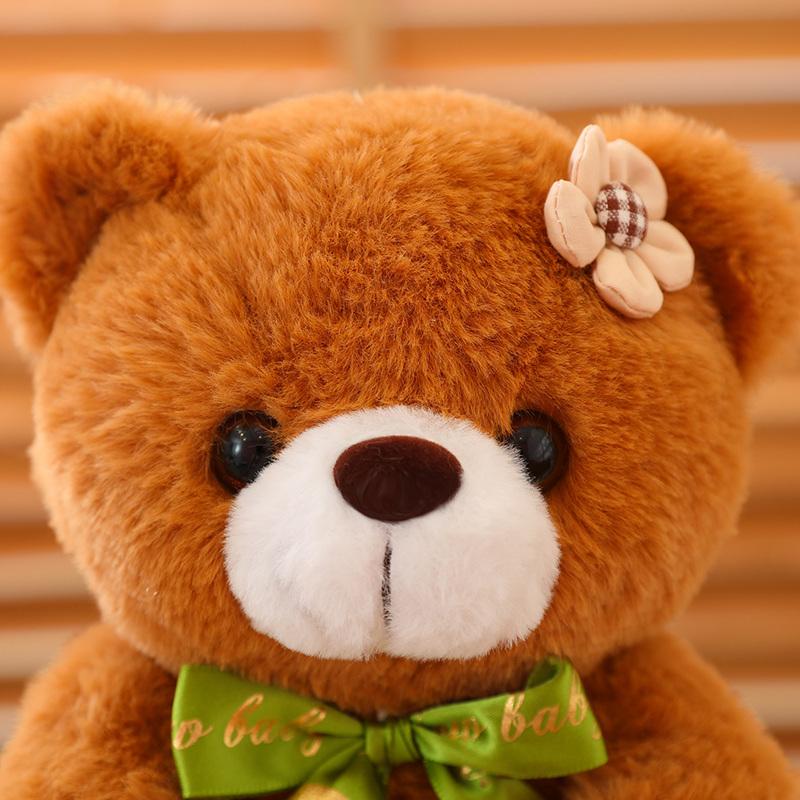 1pc 20CM Super Cute Sitting Teddy Bear Plush Toys Kawaii Bear Plush Dolls Lovely Pillow Stuffed Soft for Birthday Gift