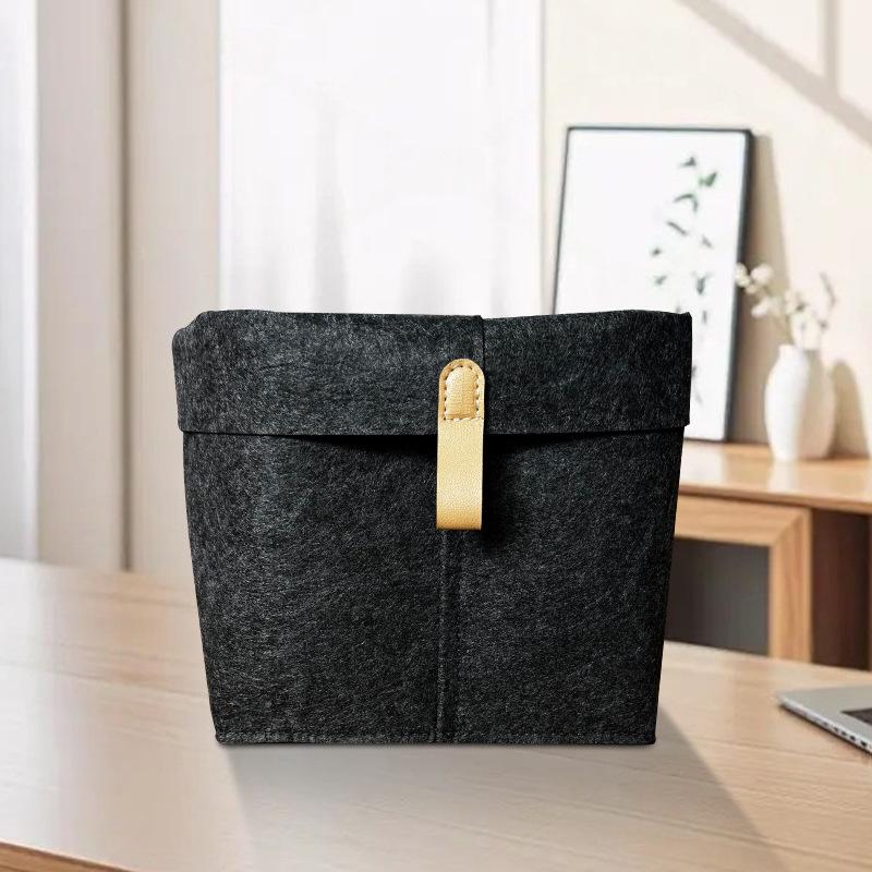 Various Clothes Felt Storage Baskets for Home Bathroom Office Toy Underwear Laundry Bucket Sundries Box for Dormitory
