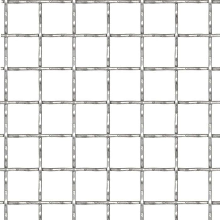 VidaXL Garden Fence Set Stainless Steel 50x50 Cm 11x11x2 Mm