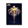 Stampa di Poster Classico Anime Giapponese Saint Seiya Cartone Animato Vergine Cavaliere d'Oro Pittura su Tela Arte da Parete Immagini Soggiorno Decorazione Casa