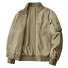 Men's Cotton Flight Jacket - Casual Air Force Baseball Collar Outerwear