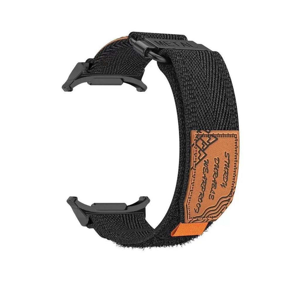 

Galaxy Watch Ultra 47mm No Gaps Band for Samsung Galaxy Watch Ultra 47mm Band Nylon Loop Women Man Stainless Steel Buckle Bands Watch 7 Ultra 47mm чёрный
