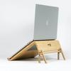 Laptopständer aus Holz mit Kühltischplatte aus Aluminiumplatte, kompatibel mit MacBook 17 Zoll LAY10C Pro/Air